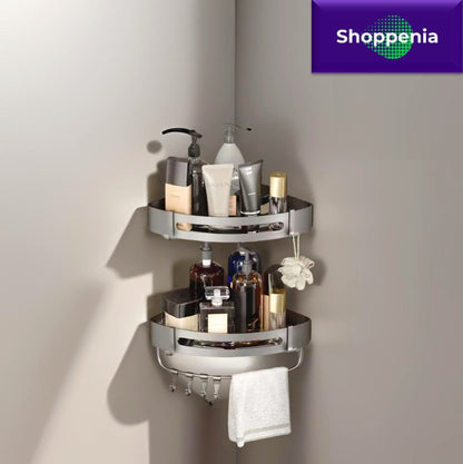 Corner Caddy: Wall Mounted Bathroom Corner Organizer