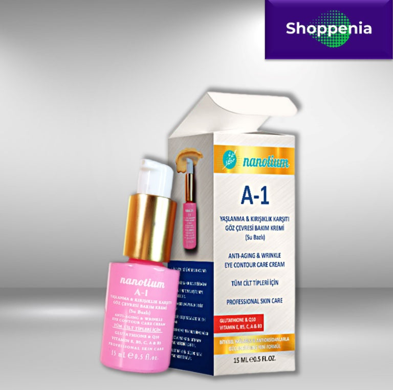 Nanotium A-1 Anti Aging and Anti Wrinkle Cream Bottle Box