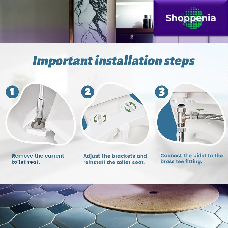 Shoppenia - Full Toilet Bidet Set Installation